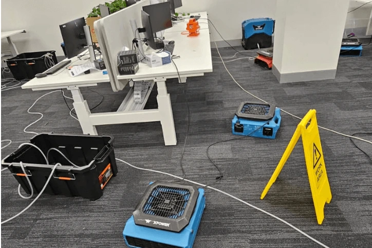 Commercial building in Melbourne with water damage requiring professional restoration services